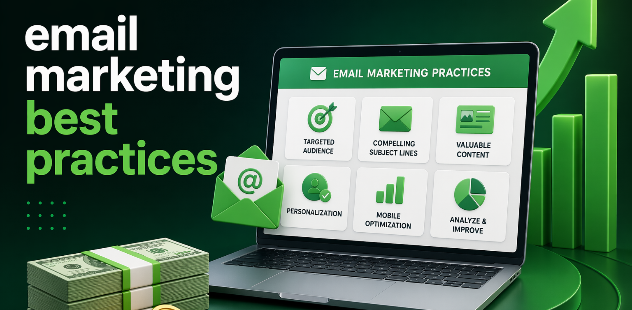 Featured image for the article about email marketing best practices.