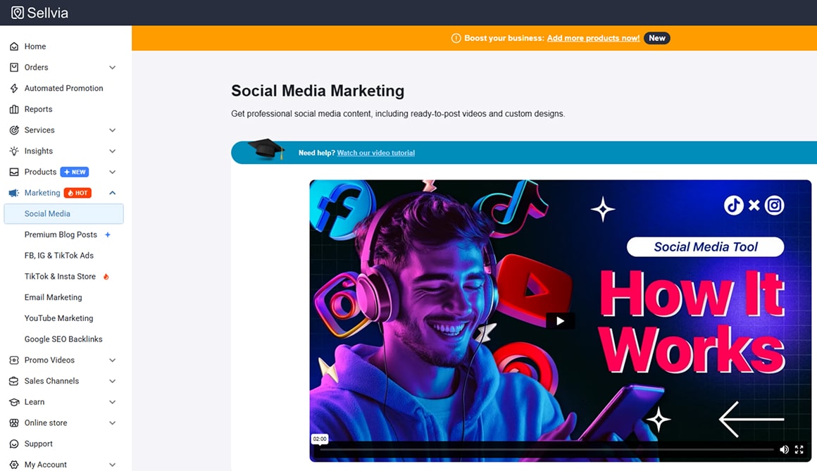 dashboard marketing