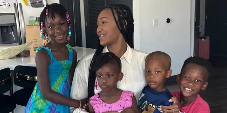 Photo of Ellie with children