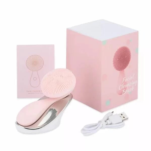 photo of a silicone massage brush