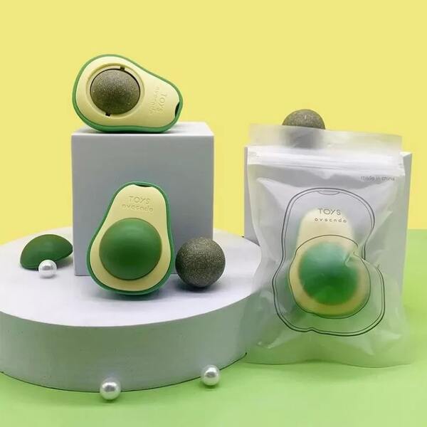 photo avocado cat toy
