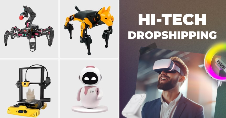 article cover for high tech gadget dropshipping