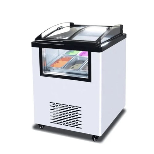 photo ice cream freezer display