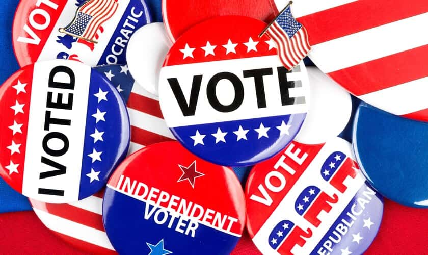 picture political elections badge