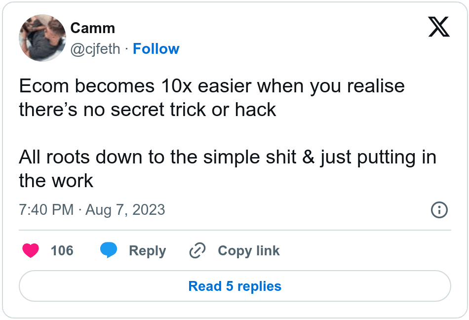 screenshot Camm Twitter