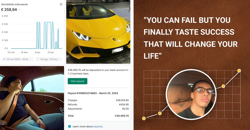 a cover of the article about Difaino Harting making $100K/m dropshipping