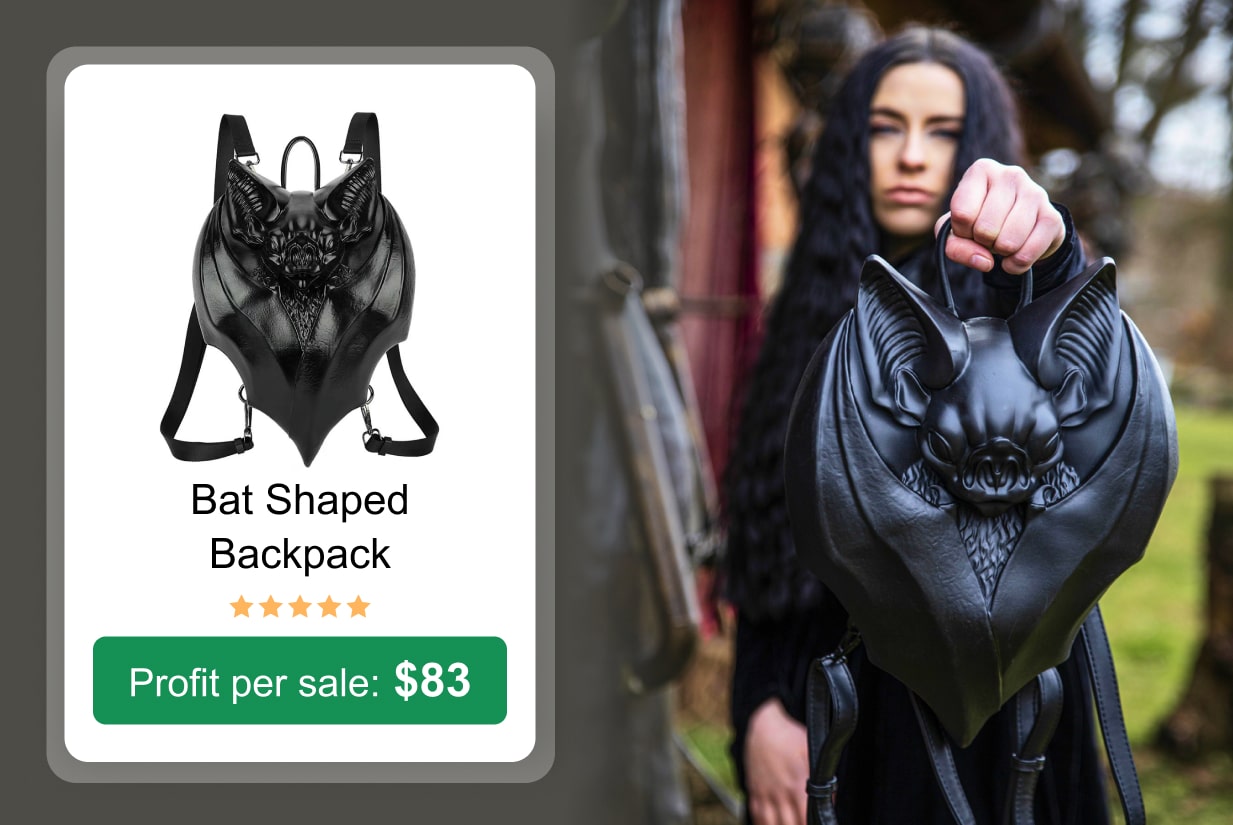 Bat Shaped Backpack&nbsp;