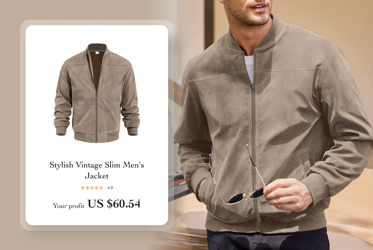 Stylish Vintage Slim Men&rsquo;s Jacket