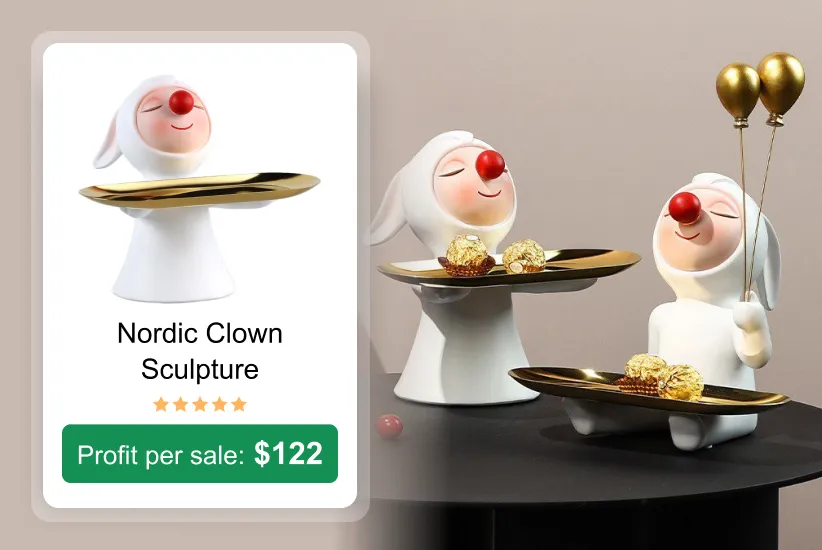 21. Nordic Clown Sculpture