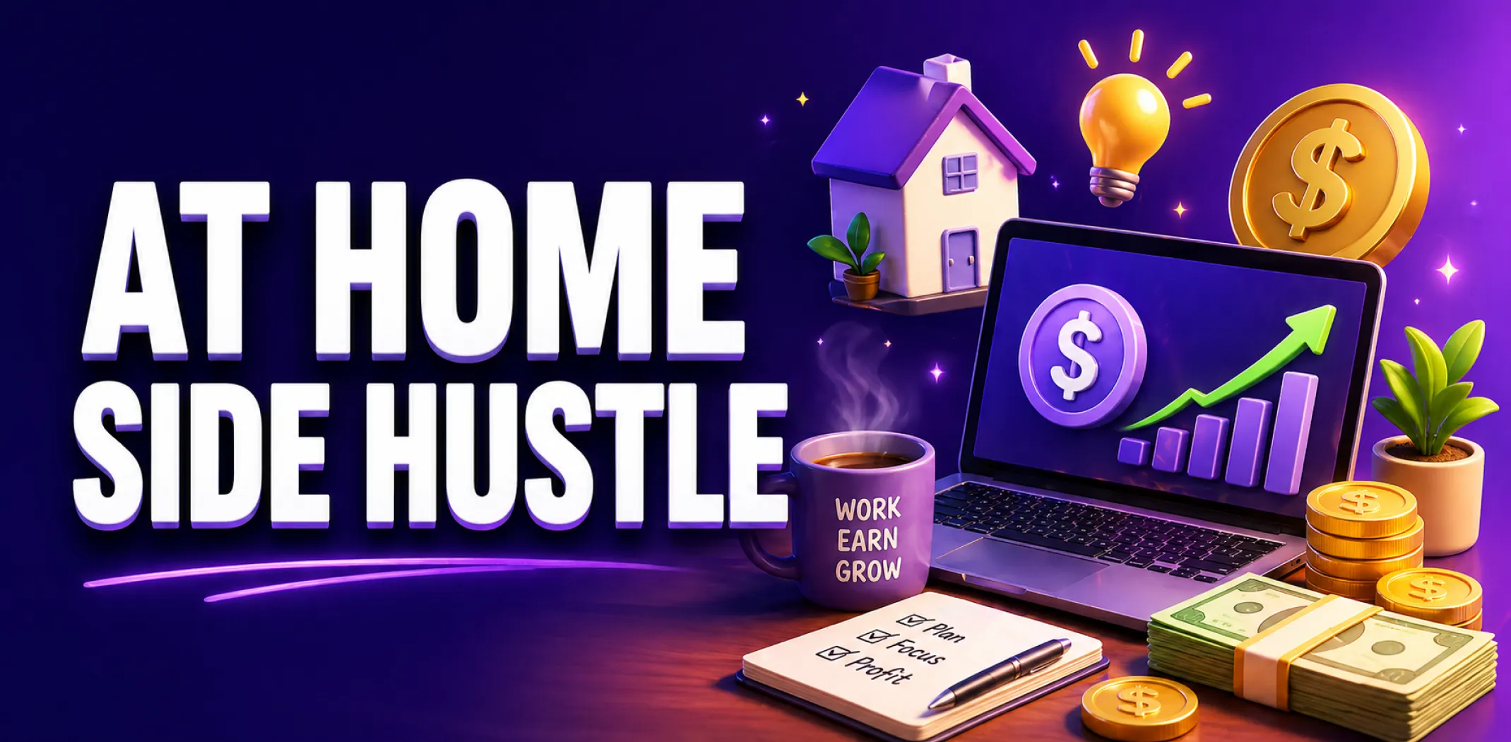Featured image - at home side hustle article 