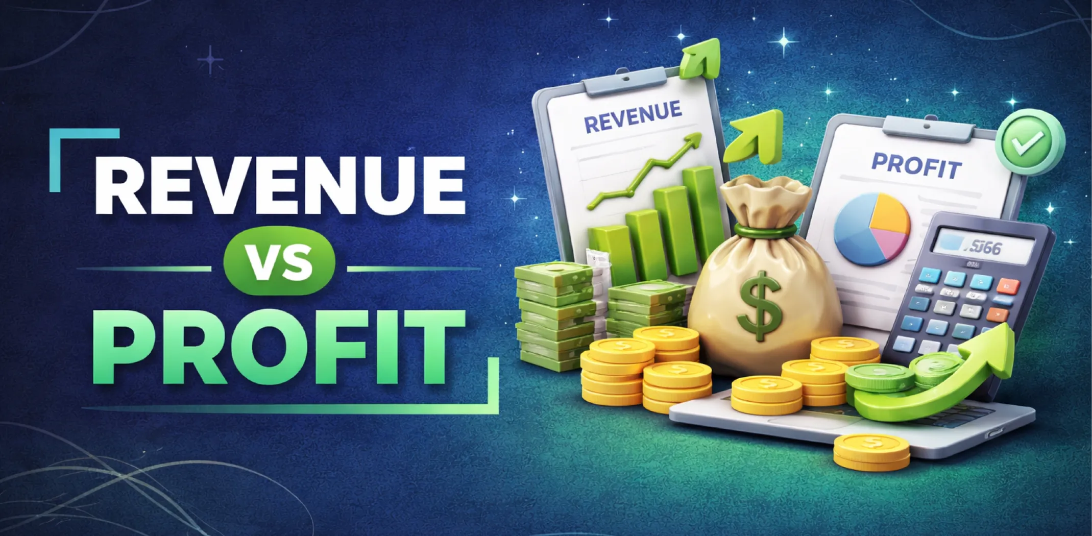 Featured image for an article on revenue vs profit difference