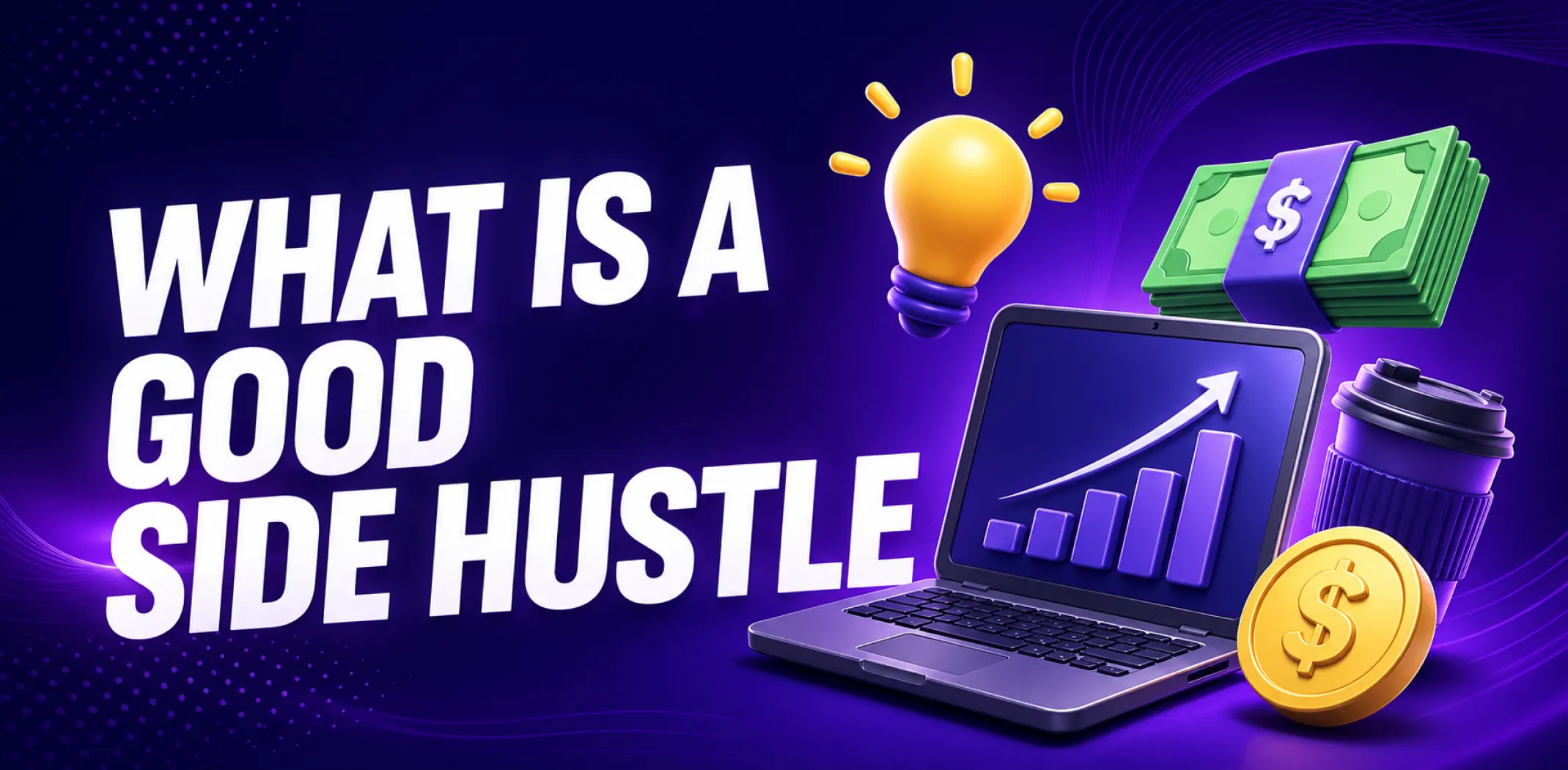 Featured image for an article answering the question "what is a good side hustle?"