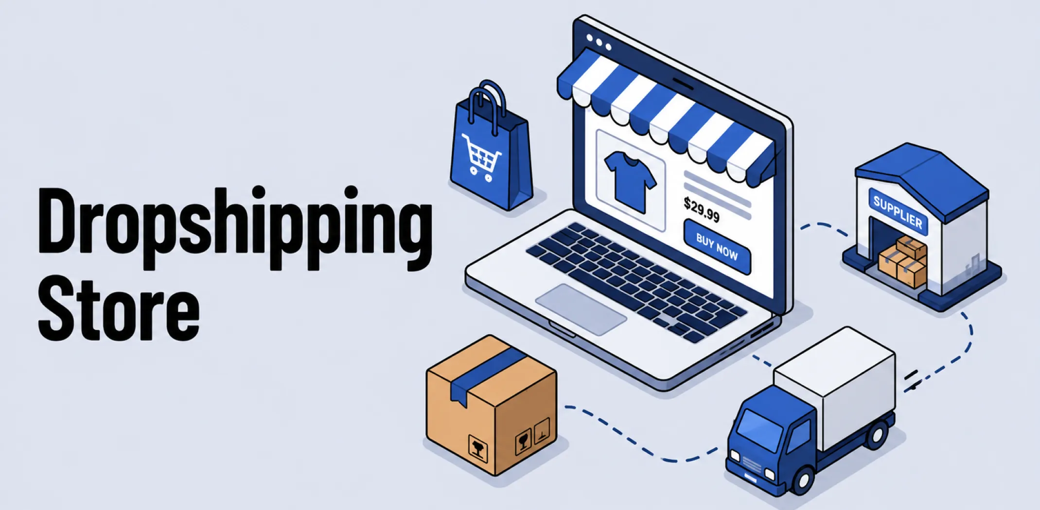Featured image for an article on dropshipping store