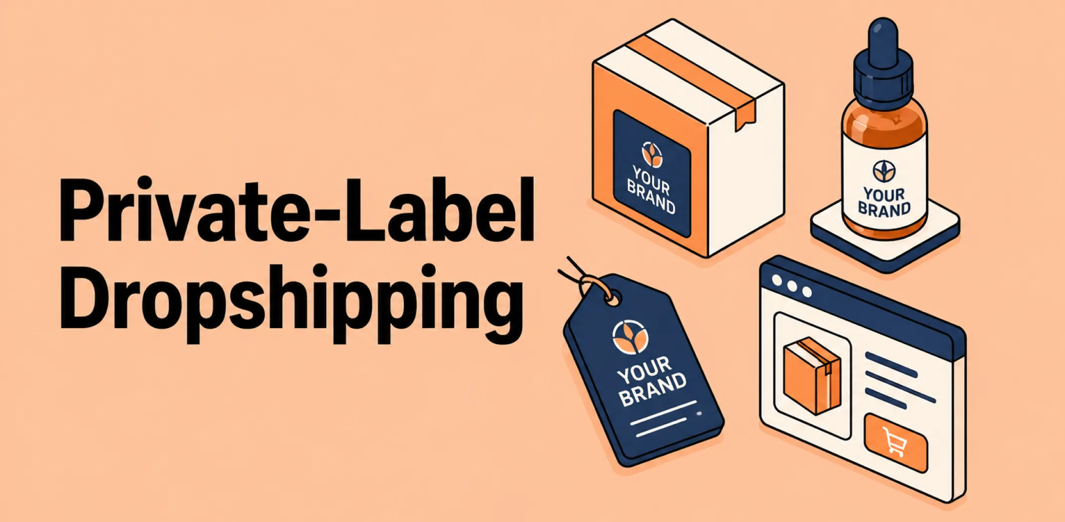 Featured image for an article on private-label dropshipping