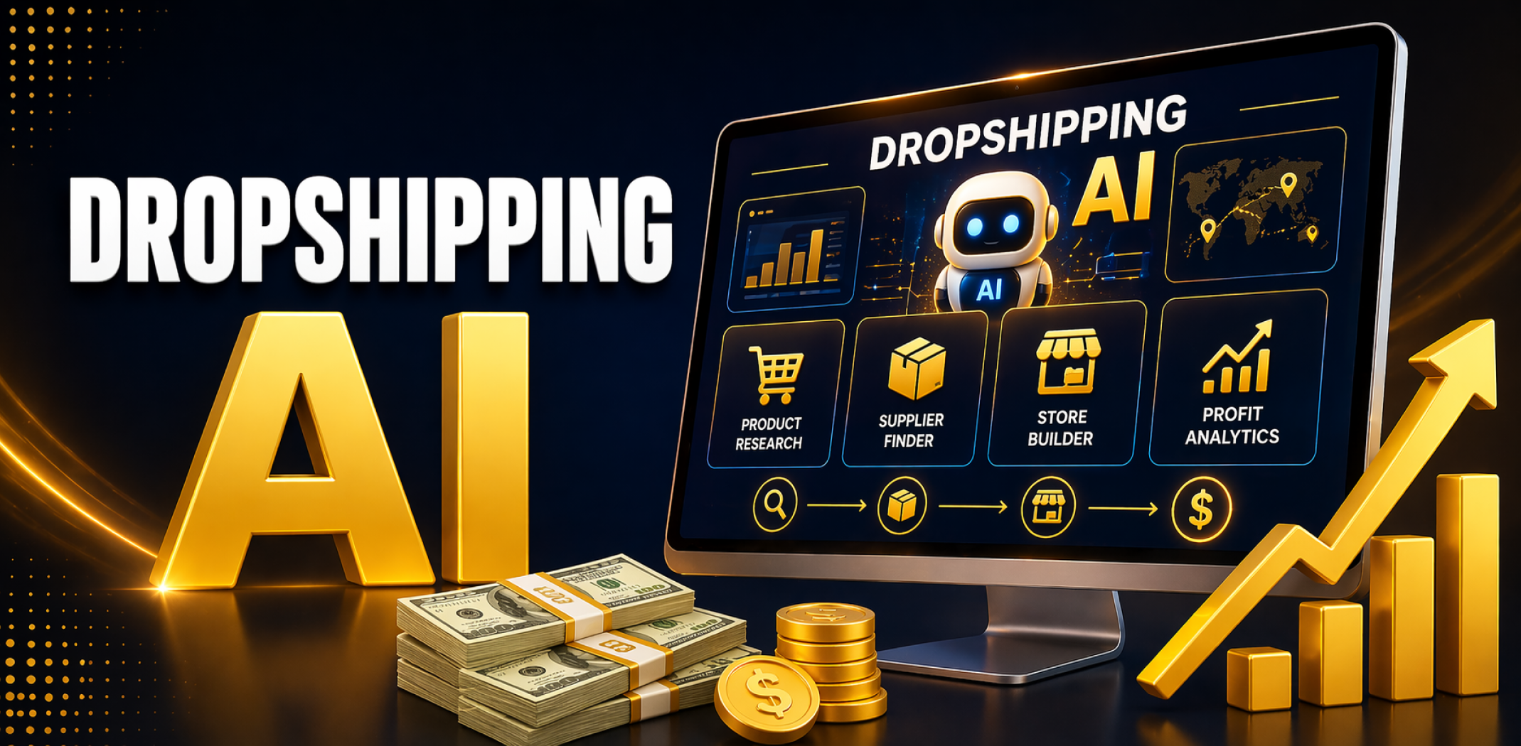 Featured image for the article about dropshipping ai.