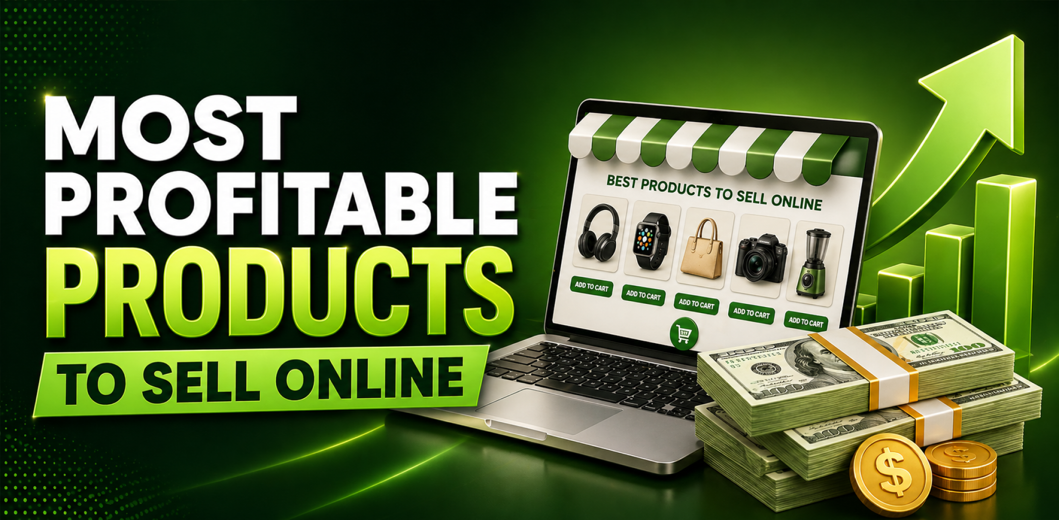 Featured image for the article with the most profitable products to sell online.