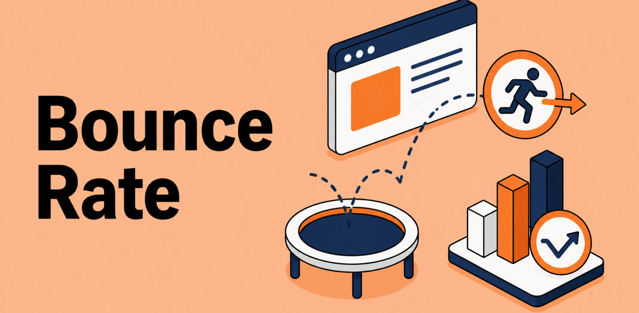 Featured image for an article about a bounce rate